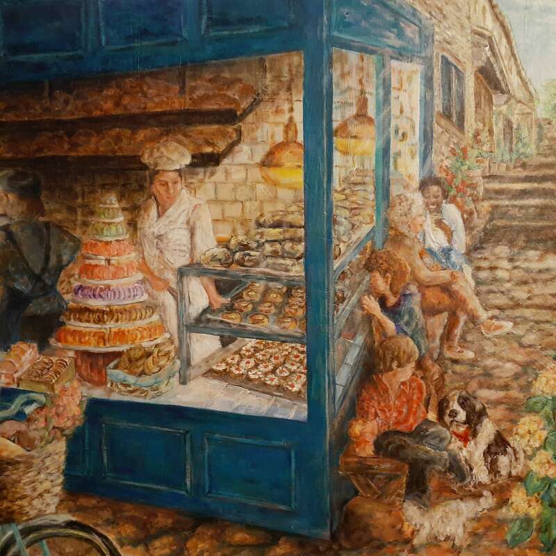 02 Baker's Delight (Acrylic on board, 18 x 24 inches)